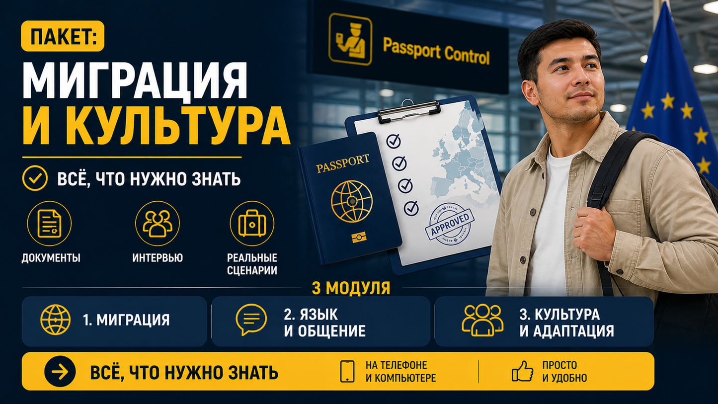 Пакет: Миграция и культура