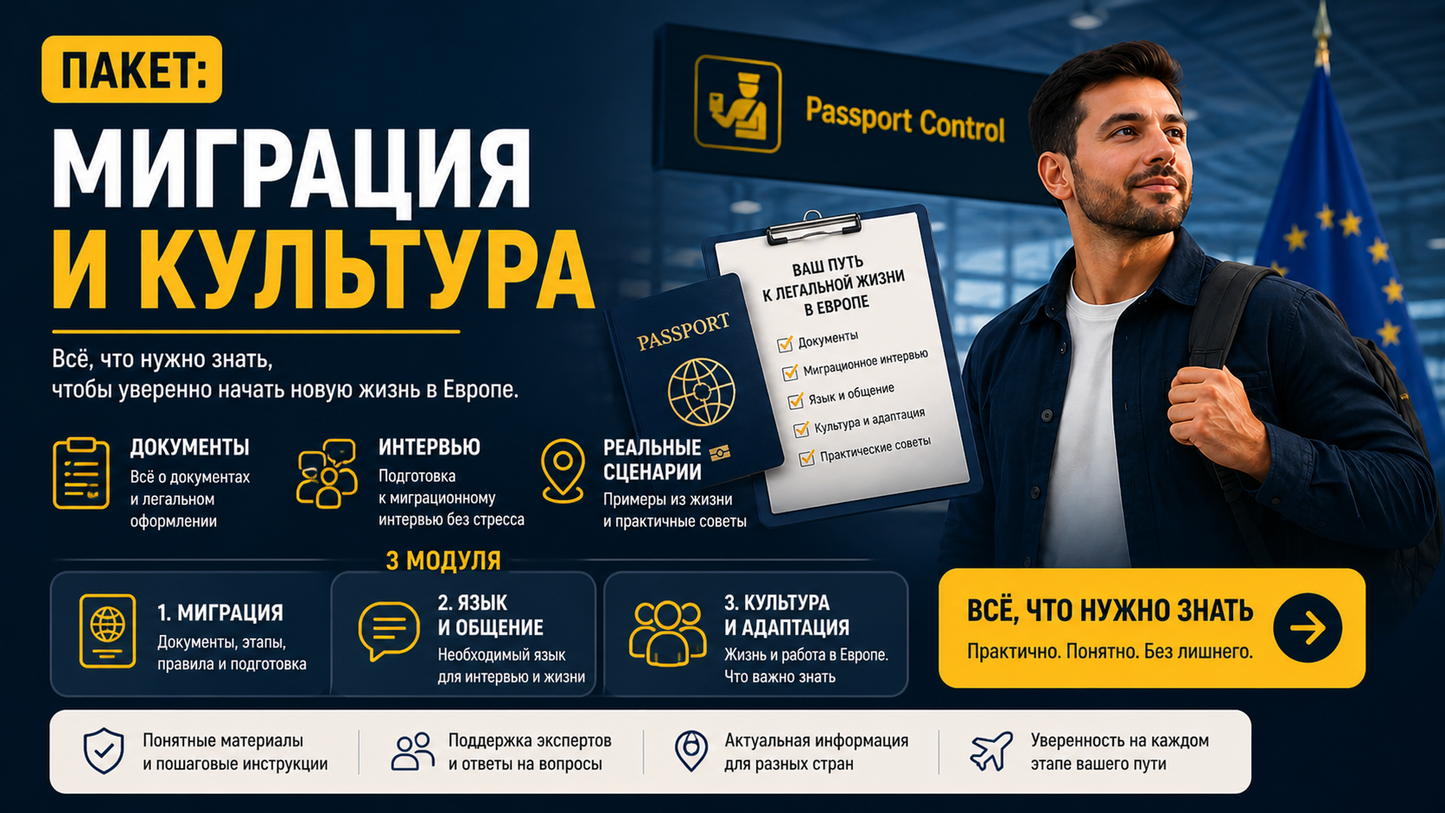Пакет: Миграция и культура