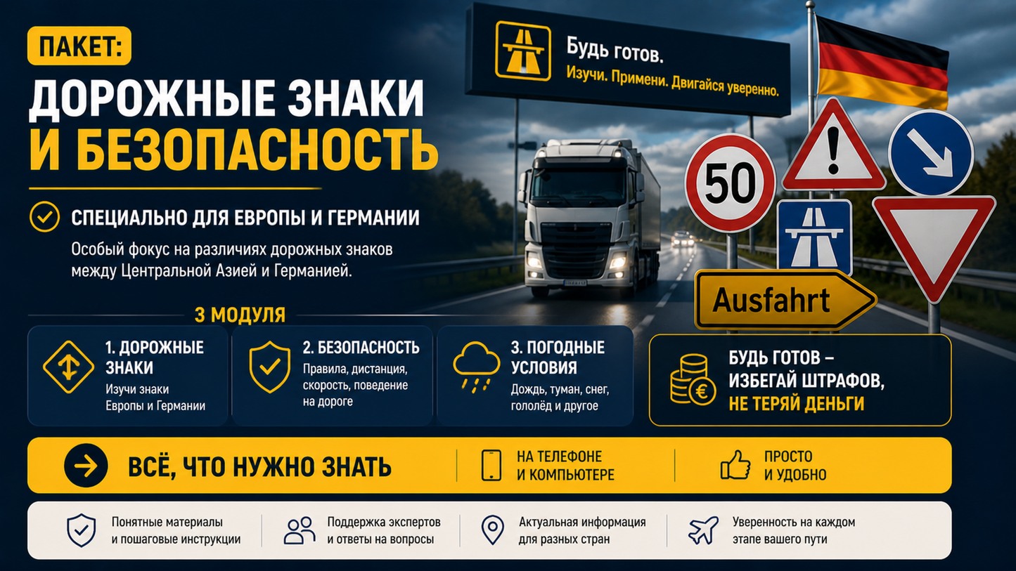 Пакет: Дорожные знаки и безопасность